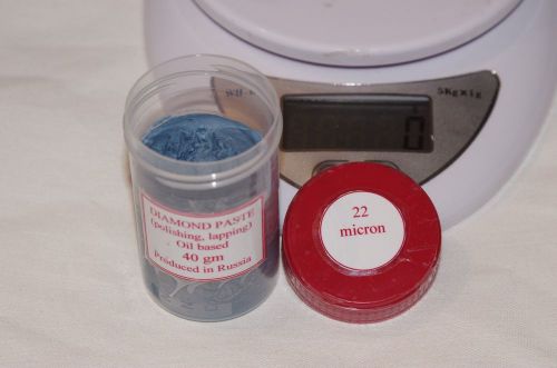 Diamond polishing and lapping paste 22.0 micron 40 gram for sale