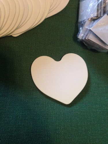 Dye Dublimation Lot Of 23 Heart Shaped Magnets Blanks