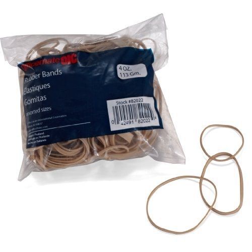 Officemate OIC Rubber Bands Natural Color in Assorted Sizes (82022)