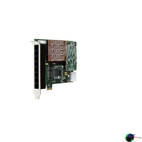 Digium 1A4B03F 4 Port Modular Analog PCI-Express Card with 4 Trunk Interfaces