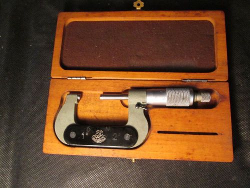 etalon 1 to 2 inch micrometer with case