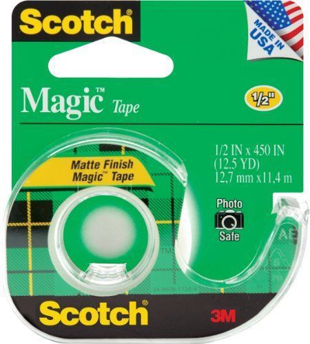 Scotch Adhesives Magic Tape 1 2 X 450 Inches