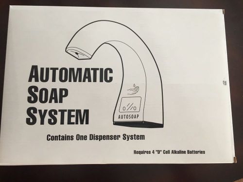 One Shot Automatic Soap Dispenser 402073 , Chrome, NEW rubbermaid, Bobrick