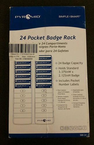 Pyramid 24 Pocket Badge Rack, 500-24