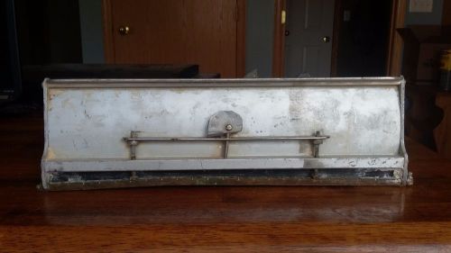 12&#034; flat  box  -- 12 inch drywall flat box -- needs springs and blade mount