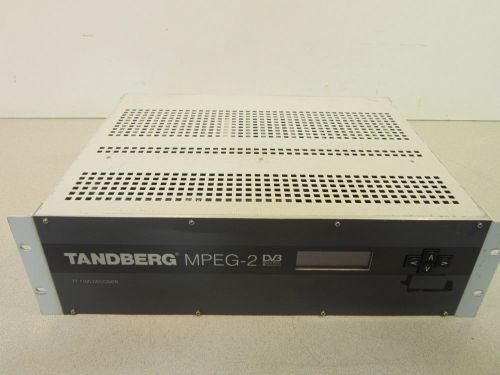 Tandberg TT1100 MPEG2-DVB Professional Decoder, Powers On 100V, Look for Options
