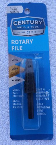 Century Drill / Tool 75405 Rotary File Tree Shapefor wood, soft metal or plastic