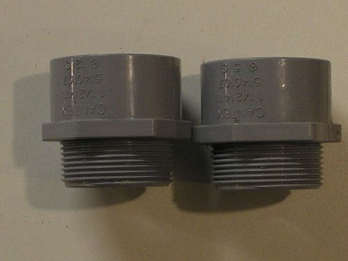 Listing is for (2)  1-1/2&#034; male terminal adapters pvc conduit for sale