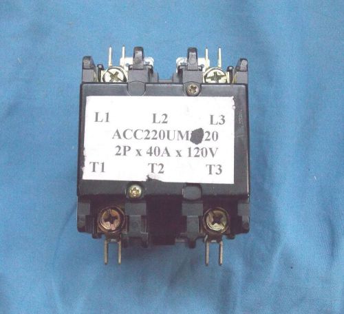 ACC220UM20 2Pole 40A 120V Magnetic Contactor Motor Control NEW