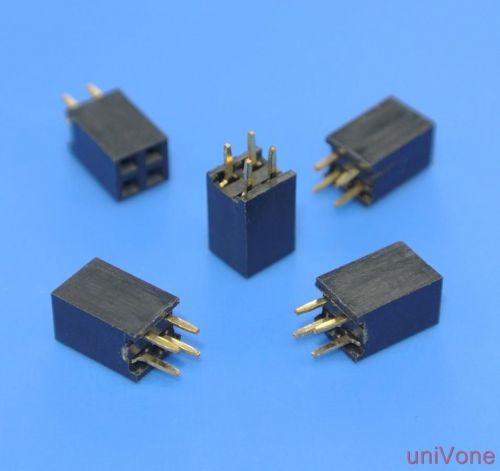 20pcs 2.54mm(.100&#034;) Female pin header,4pin 2x2pin,dual row pcb receptacle