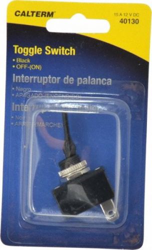 CALTERM TOGGLE SWITCH, BLACK, OFF-(ON), 20 AMP, 12 VOLT   #40130