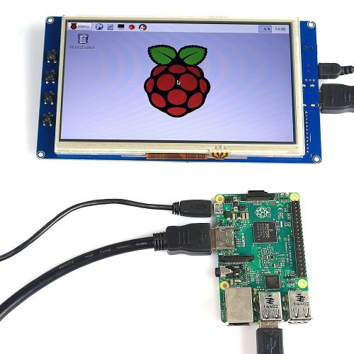 7&#034; USB Capacitive Touch Screen Display LCD 800x480 HDMI For Raspberry Pi B+/Pi2