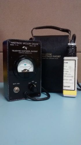 TELEDYNE HASTINGS INSTRUMENTS TV-4A VACUUM GAUGE  and COMES WITH  TUBE DB-20