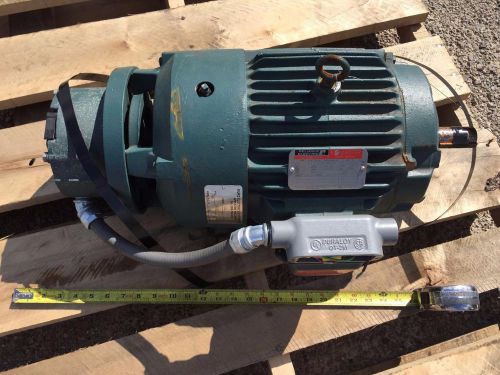 Reliance P21G3940A 213T 7.5HP Electric Motor w/ Dodge 025665 Brake - Excellent!!