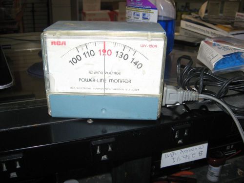 RCA Large Face Analog - AC RMS Voltage Power Line Monitor - Model WV-120A Tested