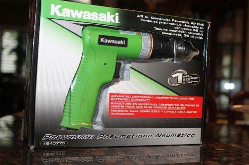 Kawasaki 840775 reversible air drill composite, 3/8-inch 1750rpm new for sale