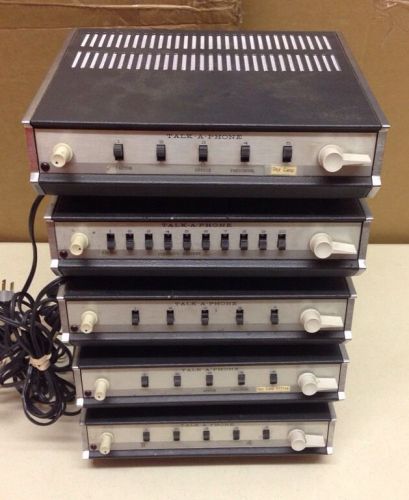 Talk-a-phone K-LS-10 K-LS-5 Master Lot Of Five Intercom System Vintage
