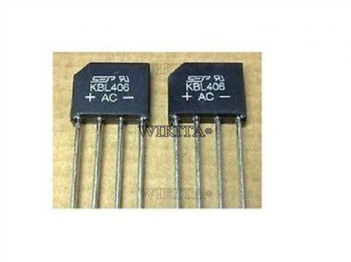 2pcs kbl406 kbl-406 4a 600v single phases diode rectifier bridge single #5977951