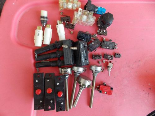 lot of micro switches pots and other switches