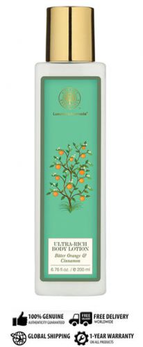 Forest essential ultra-rich dazzling body lotion bitter orange &amp; cinnamon 200 ml for sale