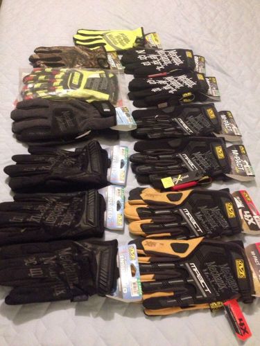 mechanix gloves xl,lot Of 13 Mechanix Gloves,m-pact Gloves