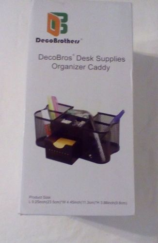 Deco Bros. Desk Supplies Organizer Caddy Black