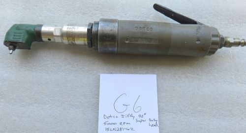 G6- dotco pneumatic air drill 5000 rpm 90 degree angle 1/4&#034; thread jiffy head for sale