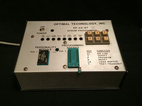 *Good Working Condition* Optimal Technology Inc. EPROM Programmer EP-2A-87