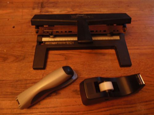 Office Equipment Swingline 440 Heavy-Duty Hole Punch  Tape dispenser and stapler