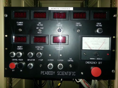Varian Cold Cathode Vacuum Gauge 860A-2 Plus Peabody Scientific Remote Panel