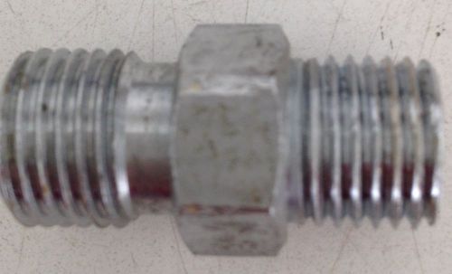 O2 connector medical,diss ,male,hex nut, w/ 1/8&#034;npt male,chrome plated,used 5pk for sale