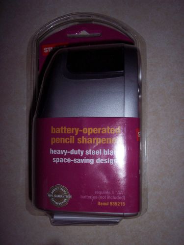 New battery operated pencil sharpener Staples heavy duty space saving