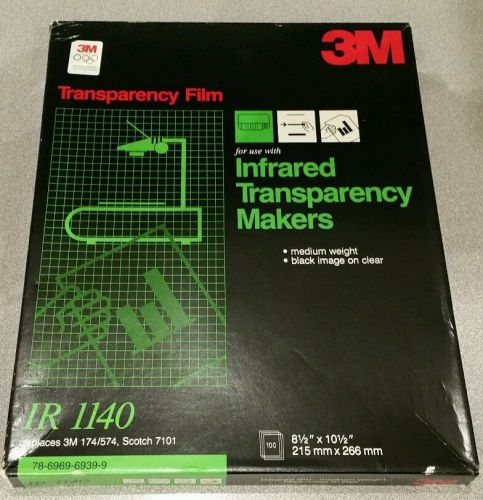 3M Transparency Film For Infrared Transparency Makers IR 1140 Black/Clear 98 Ct