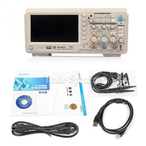 GAAtten Digital Oscilloscope 100MHz GA1102CAL 1GSa/s Sampling Oscilloscope 7&#034;LCD