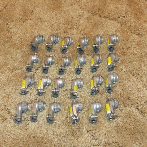 90 Deg Armored Cable Connector 3/8&#034;  Lot of 24