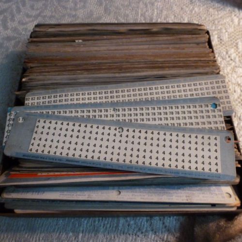 Lot of cards brady wire markers number stickers electrician 150+ new used 5 lbs for sale