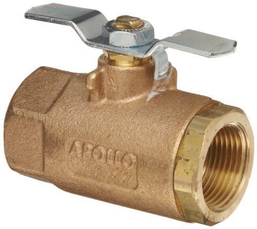 Apollo 70-100 series bronze ball valve  two piece  inline  t-handle  3/8&#034; npt fe for sale