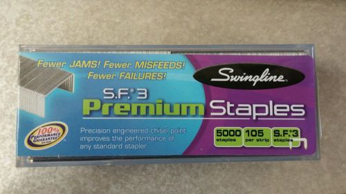 Swingline SF3 (S.F.3) Premium Staples, 105 Per Strip, Chisel Point 5000/Box