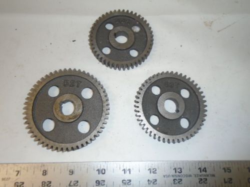 MACHINIST TOOLS  LATHE MILL South Bend Gear Lot 52T 46T &amp; 44T   5/8&#034; Center