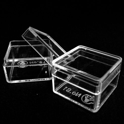 12pcs clear plastic box boxes dental crown veneer inlay onlay bur lab laboratory for sale