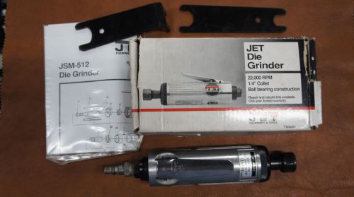 Jet jsm-512 die grinder! 1/4&#034; 22,000 rpm! nice shape! pneumatic for sale