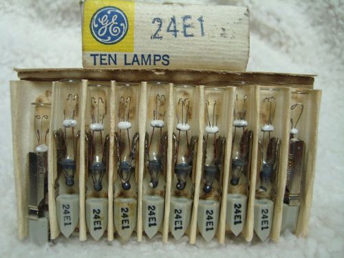 Box of Qty. 10 - GE General Electric 24E1 Lamps Bulbs NOS NEW