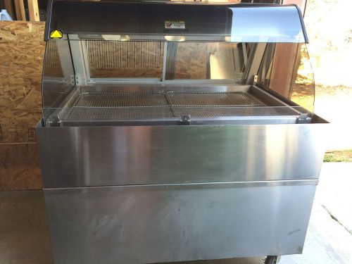 Alto shaam ed2-48/p self serve heated display case, 48-in, stainless with stand for sale