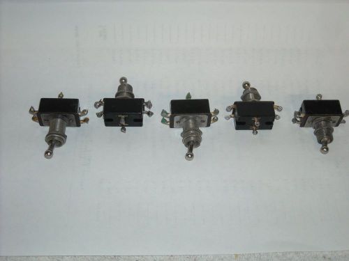 Five (5) USED MULTI-CONTACT TOGGLE SWITCHES