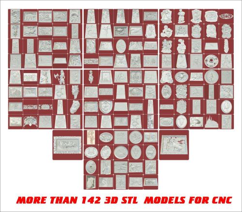 More than 142 3d STL Models - Collection for CNC relief artcam vectric aspire