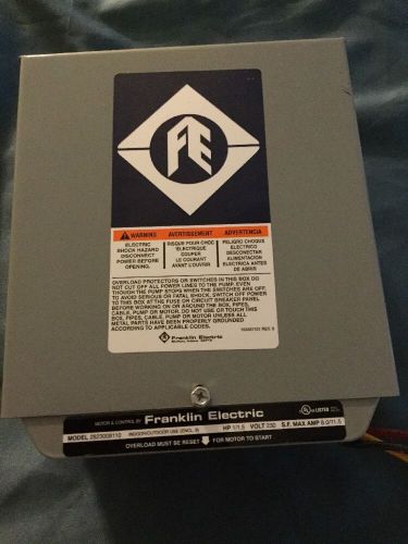 1.5 hp franklin electric control box for sale