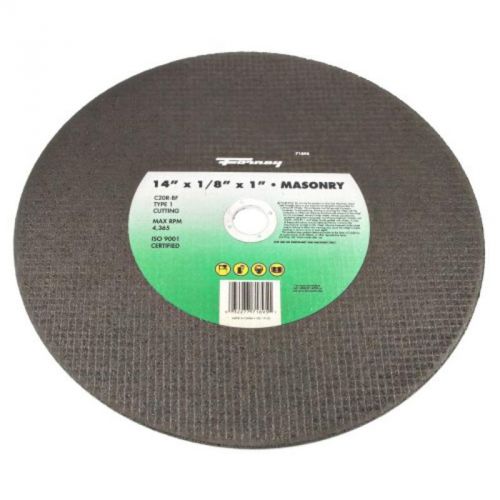 14&#034;-by-1/8&#034; chop saw blade with 1&#034; arbor, masonry type 1, c20r-bf forney 71895 for sale