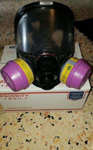 NORTH Respirator Mask With 2 NIOSH MOD.76008a M/L P/N 80803 NO BOX NEW.SUPER