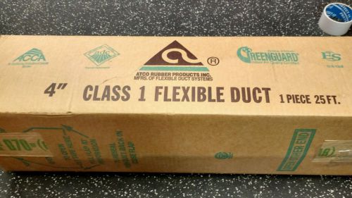 4&#034; class 1 flexible duct, 1piece 25 ft. for sale