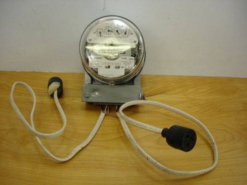 Sangamo electric single phase watthour meter type j-20-a 15 amp 2 wire tester for sale